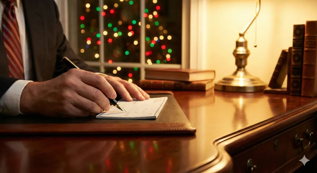 Gestion de patrimoine : différence fiscale entre présent d'usage et don manuel pour un cadeau d'argent à Noël.