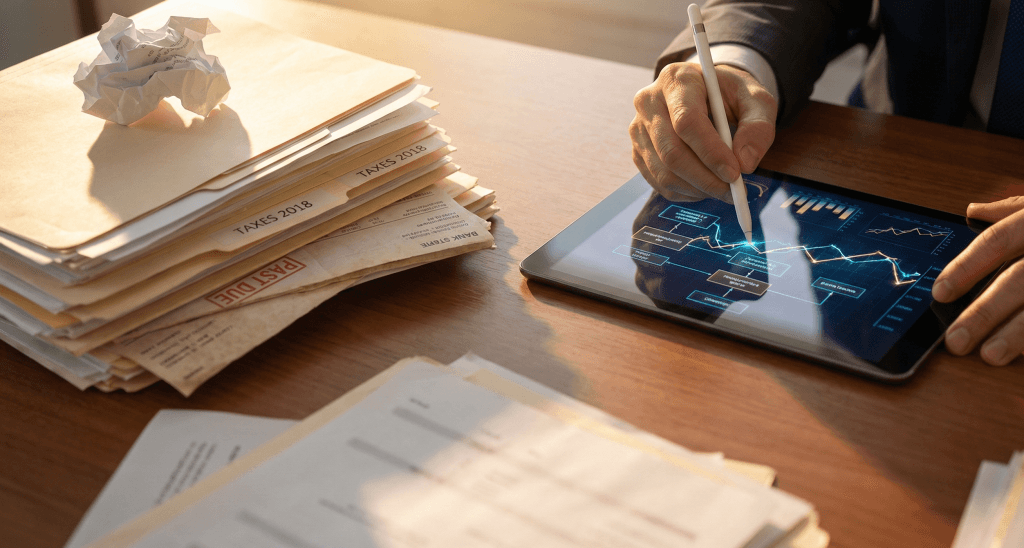 Transformation d'une épargne désordonnée en stratégie patrimoniale structurée par un expert.